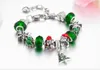 Handgemaakte DIY European en American Armband Kerstboom Santa Claus Beer Legering Grootgat Bead Bracelet 19cm + 3cm W702