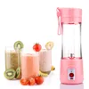 6 Bıçak Şarj Edilebilir USB Taşınabilir Meyve Meyvesi 380ml Elli USB Meyve Suyu Blender Kişisel Meyve Meyve Sesi Dış Mekan Aktiviteleri Ücretsiz Nakliye LX4799