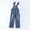 Höst och vinter Kvinnors Overaller Jeans European American Fashion Loose Wide Ben Denim Kvinnor Åldersvärde Jumpsuit