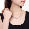 Livraison gratuite collier de chaînes en argent sterling plaqué 18 pouces * 12 MM collier en arête de poisson DHSN166 vente chaude 925 plaque en argent bijoux de chaînes