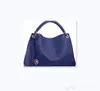뜨거운 판매 새로운 여성 디자이너 럭셔리 블루 핸드백 지갑 핸드백 클래식 가방 PU 가죽 어깨 가방 메신저 크로스 바디 토트 백 지갑