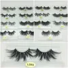 Long Dramatic 3D Mink Eyelash 5D 25mm Long Thick Mink Lashes Handmade False Eyelash With Tray No Box Makeup LD Series Custom Private Logo