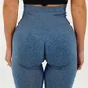 Quente sem costura exagera os quadris umidade Wicking Yoga Pants Sports Fitness Troushers Sexy Hip Women's Leggings