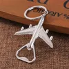 Samolot Keychain Piwny Otwieracz Samolotowy Brelok Piwo Otwieracz do Butelki Keyring Urodziny Party Wedding Favors Airplane Brelok Otwieracze