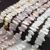 歯ピックの形状バロックパールルーズストランドDIYの天然のケシの生まれ変わるビーズ100％天然淡水真珠の緩い鎖