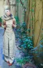 Yeni Arrivrivecotton Kadın Bej Uzun Kollu Tatil Dubai Tang Takım Ulusal Stil Cheongsam Modifiye Elbise+Pantolon Pamuk Kenevir Uzun 3 Mevsimler
