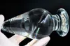 80mm Super huge size pyrex glass butt plug large crystal anal dildo ball fake penis masturbate adult sex toy for women men gay Y205982317