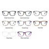 Wholesale- Square Glasses Frame Clear Lens Myopia Nerd Black Sunglasses Two Tone Rivet Eyeglasses Frames Women