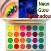 24 colors Aurora Glow Luminous Eyeshadow Palette Neon Stage Clubbing eye shadow pallete accept your logo