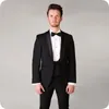 Black Men Suits Shawl Lapel Wedding Suits Bridegroom Custom Made Slim Fit Formal Costume Marriage Homme Groom Wear Prom Dress Tuxedos Blazer