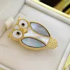 Mode-2020 Luxe Designer Luxe Broche Animal Series Owl Broche Mode-accessoires voor Vrouwen Extra geschenkdoos