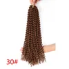 Puszysty Passion Twist Hair Extensions Black Brown Burgundy 18 -calowe Ombre Spiracy Szynki Syntetyczne warkocze Włosy 80G/szt. LS06