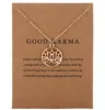 Gioielli di moda Nuovi arrivati Good Karma Buddha Loto Collana a ciondolo per donne all'ingrosso