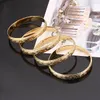 24k Gold Color Dubai Ethiopian Arabic African Bracelets Bangles Wedding Bridal Jewelry295B