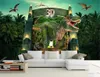 Papier Peint Mural Fantaisie Forêt Dinosaure Féroce HD Superior Interior Decorations Papier Peint