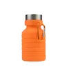 Portable Silicone Water Bottle Retractable Folding Coffee Bottle Outdoor Travel Drinking Collapsible Sport Drink Kettle VT0037