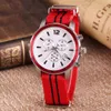 Hele T095 Top ronde Tachymeter Chronograaf Quartz Japan Red Fabric Strap NAVO Nylon Men Watch polshorloges Mens Watches7952083