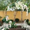 Wedding Arch Background Circle Wrought Iron Shelf Decorative Props DIY Round Party Stage Setting Shelf Flower with Frame
