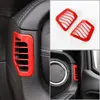 Dashboard Side Vent Decorative Bows Red For Jeep Wrangler JL Factory Outlet High Quatlity Auto Internal Accessories