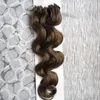 Body wave virgin Brazilian micro ring loop hair extensions 1g body wave Micro Loop Remy Human Hair Extension