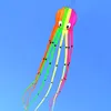 액세서리 낙지 연약 3D 연 만화 다채로운 골격이없는 긴 꼬리는 날아가기 쉬운 해변 연을 야외 스포츠 놀이