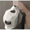 3D Geometric Panda Ornements Mur Decoration Creative Cute Mignon Funny National Treasure Paper Modèle fait à la main DIY Creative Home Cartoon6123250