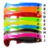 Nouveauté leurre de pêche souple appât en Silicone Shad 70mm 2.5g leurres pour poissons ménés 10 pièces/ensemble