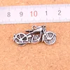 19pcs Charms motorcycle motorcross Antique Silver Plated Pendants Making DIY Handmade Tibetan Silver Jewelry 34*16mm