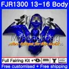 Kit per YAMAHA FJR1300 A FJR1300A FJR1300 13 16 247HM.3 FJR-1300A FJR 1300 13 14 15 16 Nero lucido caldo FJR-1300 2013 2014 2015 2016 Carenatura