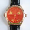 TW V3S 베스트 에디션 Konstantin Chaykin Moon Phase Joker Halloween Piglet Dial NH35A 자동 기계식 남성용 시계 가죽 디자이너 시계