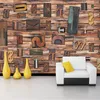 Photo Wallpaper 3D Stereo English Letter Wood Fiber Mural Restaurant Clubs Bar Modern Simple Interior Home Decor Papel De Parede