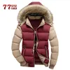 Marke Parkas Männer Plus Größe 5XL Dicke Warme Winter jacke männer Winddicht Pelz Kapuze Casual Baumwolle Parkas hombre invierno Veste homme