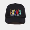 Fashion-2019 Neuer Brief Stickerei Living Savage Baseball Cap Fashion Man Frau Hut Baumwolle Verstellbarer Snapback