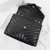 Bolsas de mão de luxo de grife bolsas de ombro quadradas bolsas femininas de couro real bolsa mensageiro acolchoada de alta qualidade e grande capacidade