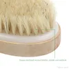 شعار مخصص Bristle Bath Bath Brush Brush Natural Fiber Hair Dry Driend Diber Circle Spa Spa Scrub