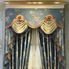 Europeiska gardiner för fönstergardiner stilar för vardagsrum Eleganta draperier europa broderade