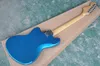 Guitarra elétrica azul do metal direto firme com pickups do P90, fingerboard de Rosewood, pickguard branco do shell da tartaruga, pode ser personalizado.