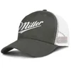 Miller äkta utkast till män och kvinnor Justerbar Trucker Meshcap monterad Fashion Baseball Personlig unik baseballhats MGD -logotyp H6410544