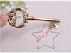 20pcs/lot Classic Creative Wedding Favors Party Gifts Antique Bronze Skeleton Key Beer Bottle Opener Hot Sale