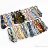 Multicolor Elastic hair band Twisted Knotted head scarf Floral Wide Stretch Girls Hair Accessories TS001