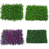 Plante Verte Artificielle Faux Verdure Pelouse DIY pour La Maison Jardin Mur Aménagement Paysager Pelouses En Plastique Porte Boutique Toile De Fond Image Herbe 600 * 400mm