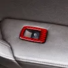 Fibre de carbone voiture fenêtre verre boutons de levage cadre décoration couverture autocollants garniture pour BMW E70 E71 X5 X6 2008-2014 intérieur