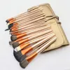 24pcs / Set 10 couleurs Pinceaux de maquillage professionnels Portable Pinceaux de maquillage cosmétiques complets Outil Fondation Fard à paupières Pinceau à lèvres avec sac DHL