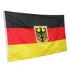 90 150cm Drapeau de l'État allemand - Couleurs vives et résistant aux UV - 100% polyester Allemagne Eagle Banner avec œillets en laiton255G