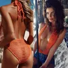 6 couleurs Femmes Sexy Bandage Deep V Monokini Bikini Maillots De Bain Crochet One Piece Maillot De Bain