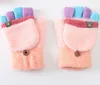 新しい到着冬の暖かい手袋幼児の女の子男の子ベイビーキッズ編み手袋パッチワークミトンさまざまな色4472932