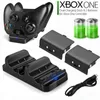 Xbox Oneコントローラー用の高速充電器デュアルゲームパッド充電ドック充電 + 2PCSバッテリースタンダー