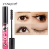 YANQINA 36H Black 마스카라 방수 3D 실크 섬유 속눈썹 마스카라 두꺼운 길어지는 마스카라 눈 속눈썹 연장 미용 도구