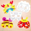 Kids Doodle Masks Cartoon Animal Mask Children's Day DIY Masks för dagis