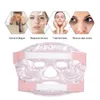 Máscara facial fria em gel, terapia facial, micro-ondas, zable, reutilizável, alívio, massagem inchada, olhos inchados, dores de cabeça, enxaquecas4125086